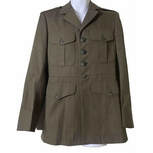 DSCP US Marine Corps Service Uniform‎ Size 39R Crown Clothing Company USA Green